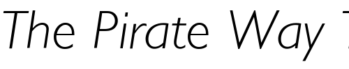 Font : GillSansLightItalic Custom Text : The Pirate Way Test your own text here Click to download or to view this font on a tshirt that can be custom printed in Bali