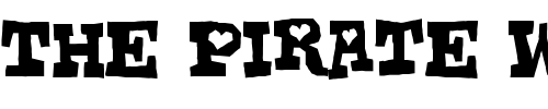 Font : GomokuRg-Regular Custom Text : The Pirate Way Test your own text here Click to download or to view this font on a tshirt that can be custom printed in Bali
