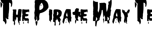 Font : Gooey Custom Text : The Pirate Way Test your own text here Click to download or to view this font on a tshirt that can be custom printed in Bali