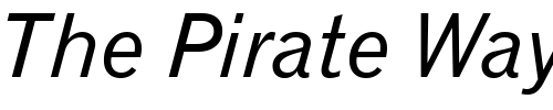 Font : Gothic-720-Italic-BT Custom Text : The Pirate Way Test your own text here Click to download or to view this font on a tshirt that can be custom printed in Bali