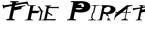 Font : GothicRockExtended-Italic Custom Text : The Pirate Way Test your own text here Click to download or to view this font on a tshirt that can be custom printed in Bali