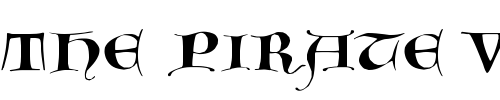 Font : GotischeMajuskel Custom Text : The Pirate Way Test your own text here Click to download or to view this font on a tshirt that can be custom printed in Bali