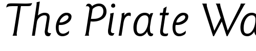 Font : Goudy-Sans-Italic Custom Text : The Pirate Way Test your own text here Click to download or to view this font on a tshirt that can be custom printed in Bali