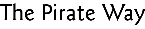 Font : Goudy-Sans-Medium-BT Custom Text : The Pirate Way Test your own text here Click to download or to view this font on a tshirt that can be custom printed in Bali