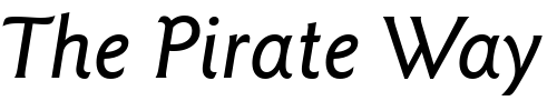 Font : Goudy-Sans-Medium-Italic-BT Custom Text : The Pirate Way Test your own text here Click to download or to view this font on a tshirt that can be custom printed in Bali