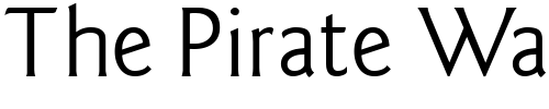 Font : Goudy-Sans-Regular Custom Text : The Pirate Way Test your own text here Click to download or to view this font on a tshirt that can be custom printed in Bali