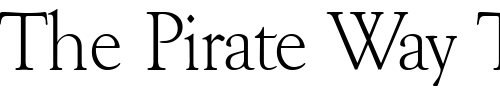 Font : Goudy-Serial-Light-Regular Custom Text : The Pirate Way Test your own text here Click to download or to view this font on a tshirt that can be custom printed in Bali