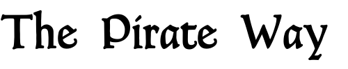Font : Goudy-Thirty-DemiBold Custom Text : The Pirate Way Test your own text here Click to download or to view this font on a tshirt that can be custom printed in Bali