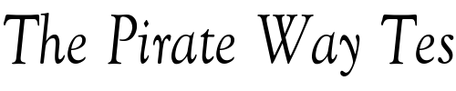Font : GoudyCnd-Norm-2 Custom Text : The Pirate Way Test your own text here Click to download or to view this font on a tshirt that can be custom printed in Bali