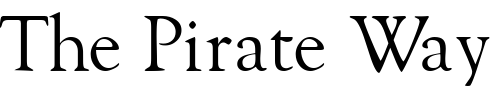 Font : GoudyRetrospectiveSSK Custom Text : The Pirate Way Test your own text here Click to download or to view this font on a tshirt that can be custom printed in Bali