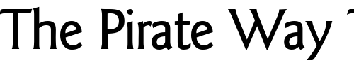 Font : GoudySansTwoMedium-Regular Custom Text : The Pirate Way Test your own text here Click to download or to view this font on a tshirt that can be custom printed in Bali