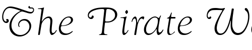 Font : GoudySwaTLig-Italic Custom Text : The Pirate Way Test your own text here Click to download or to view this font on a tshirt that can be custom printed in Bali