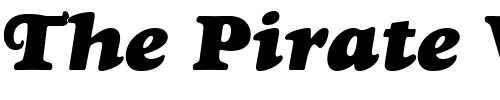 Font : Goudyface-Heavy-Italic Custom Text : The Pirate Way Test your own text here Click to download or to view this font on a tshirt that can be custom printed in Bali