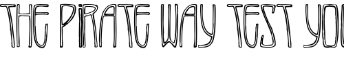Font : GradlMonogrammeOne Custom Text : The Pirate Way Test your own text here Click to download or to view this font on a tshirt that can be custom printed in Bali