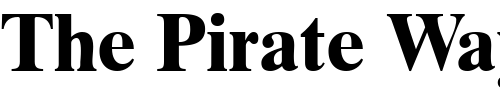 Font : GrecoTenSSK-Bold Custom Text : The Pirate Way Test your own text here Click to download or to view this font on a tshirt that can be custom printed in Bali