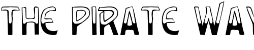 Font : GreenCaps Custom Text : The Pirate Way Test your own text here Click to download or to view this font on a tshirt that can be custom printed in Bali
