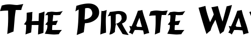 Font : GremlinCaps Custom Text : The Pirate Way Test your own text here Click to download or to view this font on a tshirt that can be custom printed in Bali