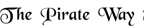 Font : GrenelefeScriptSSK Custom Text : The Pirate Way Test your own text here Click to download or to view this font on a tshirt that can be custom printed in Bali