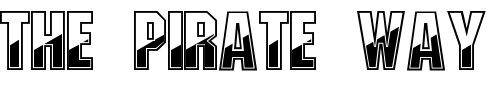 Font : Gunmetal-Regular Custom Text : The Pirate Way Test your own text here Click to download or to view this font on a tshirt that can be custom printed in Bali
