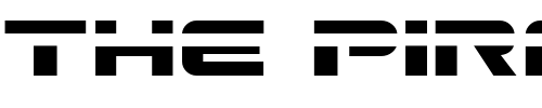 Font : Gunship-Laser Custom Text : The Pirate Way Test your own text here Click to download or to view this font on a tshirt that can be custom printed in Bali