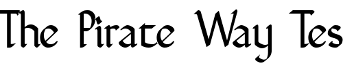 Font : GuntherNarrow-Regular Custom Text : The Pirate Way Test your own text here Click to download or to view this font on a tshirt that can be custom printed in Bali
