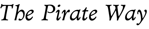Font : Gutenburg-Italic Custom Text : The Pirate Way Test your own text here Click to download or to view this font on a tshirt that can be custom printed in Bali