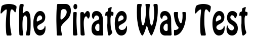 Font : GuthrieCondensed Custom Text : The Pirate Way Test your own text here Click to download or to view this font on a tshirt that can be custom printed in Bali
