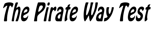 Font : GuthrieCondensed-Oblique Custom Text : The Pirate Way Test your own text here Click to download or to view this font on a tshirt that can be custom printed in Bali