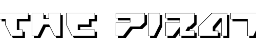 Font : Gyrfalcon-3D Custom Text : The Pirate Way Test your own text here Click to download or to view this font on a tshirt that can be custom printed in Bali