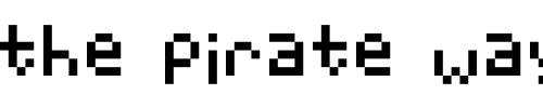 Font : H5Bitjun Custom Text : The Pirate Way Test your own text here Click to download or to view this font on a tshirt that can be custom printed in Bali