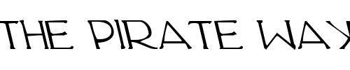 Font : Hadriatic-Leftalic Custom Text : The Pirate Way Test your own text here Click to download or to view this font on a tshirt that can be custom printed in Bali