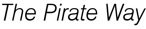 Font : HailstenLight-Italic Custom Text : The Pirate Way Test your own text here Click to download or to view this font on a tshirt that can be custom printed in Bali