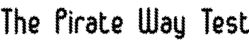 Font : Hairball-BRK Custom Text : The Pirate Way Test your own text here Click to download or to view this font on a tshirt that can be custom printed in Bali