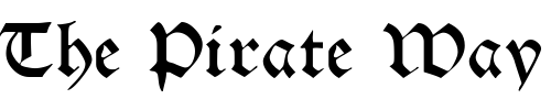 Font : HalbrookeSSK-Bold Custom Text : The Pirate Way Test your own text here Click to download or to view this font on a tshirt that can be custom printed in Bali