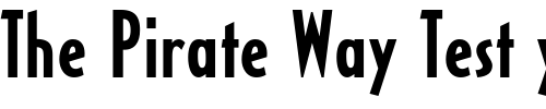 Font : HalseyCondSSK-Bold Custom Text : The Pirate Way Test your own text here Click to download or to view this font on a tshirt that can be custom printed in Bali