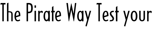 Font : HalseyLightCondSSK Custom Text : The Pirate Way Test your own text here Click to download or to view this font on a tshirt that can be custom printed in Bali