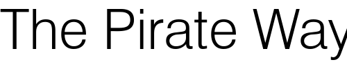 Font : HalvettLight Custom Text : The Pirate Way Test your own text here Click to download or to view this font on a tshirt that can be custom printed in Bali