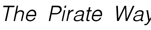 Font : Halvorson-Light Custom Text : The Pirate Way Test your own text here Click to download or to view this font on a tshirt that can be custom printed in Bali
