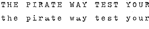 Font : HammerKeys Custom Text : The Pirate Way Test your own text here Click to download or to view this font on a tshirt that can be custom printed in Bali