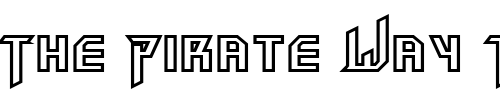 Font : HammerheadOutline Custom Text : The Pirate Way Test your own text here Click to download or to view this font on a tshirt that can be custom printed in Bali