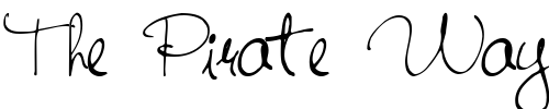 Font : HandWriting53-Regular Custom Text : The Pirate Way Test your own text here Click to download or to view this font on a tshirt that can be custom printed in Bali