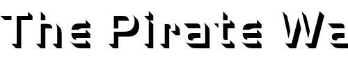 Font : Handel-Gothic-Only-Shadow-D-Light Custom Text : The Pirate Way Test your own text here Click to download or to view this font on a tshirt that can be custom printed in Bali