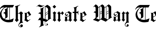 Font : Hansa-Gotisch Custom Text : The Pirate Way Test your own text here Click to download or to view this font on a tshirt that can be custom printed in Bali