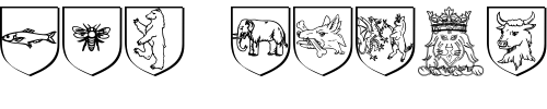 Font : Heraldics Custom Text : The Pirate Way Test your own text here Click to download or to view this font on a tshirt that can be custom printed in Bali