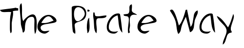 Font : HerricksHand-Regular Custom Text : The Pirate Way Test your own text here Click to download or to view this font on a tshirt that can be custom printed in Bali