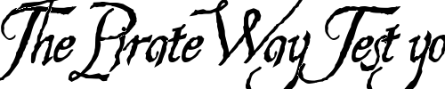 Font : Hesperides-Demo Custom Text : The Pirate Way Test your own text here Click to download or to view this font on a tshirt that can be custom printed in Bali