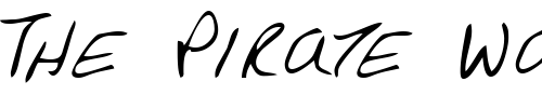 Font : HigginsHand-Regular Custom Text : The Pirate Way Test your own text here Click to download or to view this font on a tshirt that can be custom printed in Bali