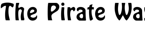 Font : HobbyHeadline-Regular Custom Text : The Pirate Way Test your own text here Click to download or to view this font on a tshirt that can be custom printed in Bali