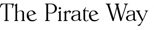 Font : Hoboken-Xlight Custom Text : The Pirate Way Test your own text here Click to download or to view this font on a tshirt that can be custom printed in Bali