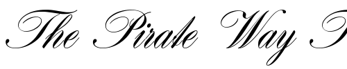 Font : Hogarth-Script-D Custom Text : The Pirate Way Test your own text here Click to download or to view this font on a tshirt that can be custom printed in Bali